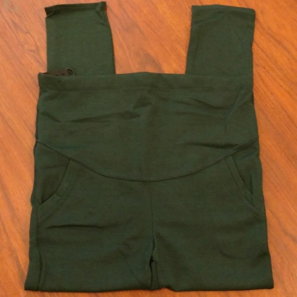 Simplicity Green Adjustable Maternity Leggings